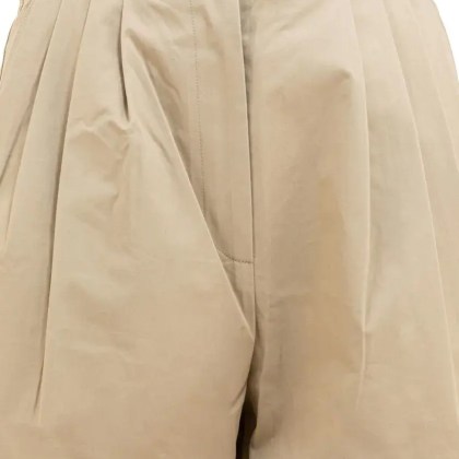 The Loom - Cropped Beige Wide-Leg Trousers - Größe S - braun – Bild 3