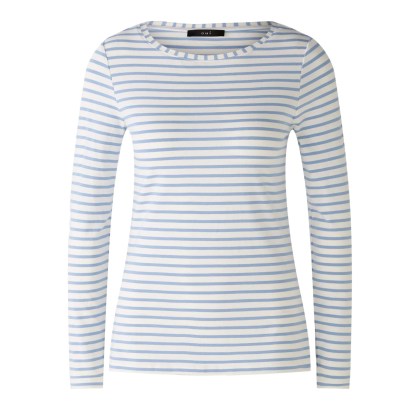 Oui - Langarmshirt SUMIKO - Größe 36 - blau Oui - Langarmshirt SUMIKO - Größe 36 - blau