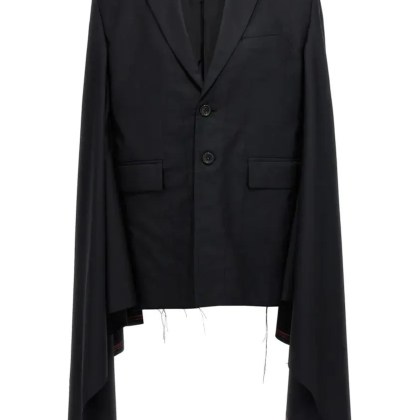 Junya Watanabe - Seymo Wool Cape - Größe XS - schwarz Junya Watanabe - Seymo Wool Cape - Größe XS - schwarz