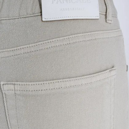 Panicale - High-Waisted Trousers With Jewelled Turn-Up Detail - Größe 42 - grau – Bild 3