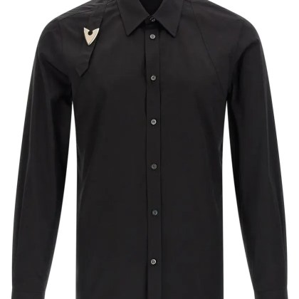 Alexander McQueen - %27Harness%27 Shirt - Größe 39 - schwarz Alexander McQueen - %27Harness%27 Shirt - Größe 39 - schwarz