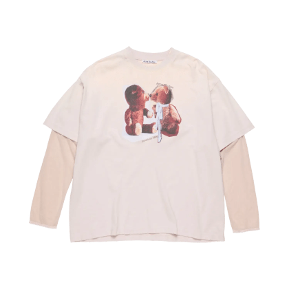 Acne Studios - T-Shirt mit Siebdruck - Größe M - lila Acne Studios - T-Shirt mit Siebdruck - Größe M - lila