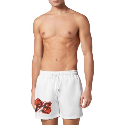 Plein Sport - Badehose - Größe L - weiß – Bild 3