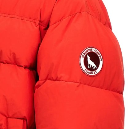 Doublet - Animal Trim' Down Jacket - Größe M - rot – Bild 3
