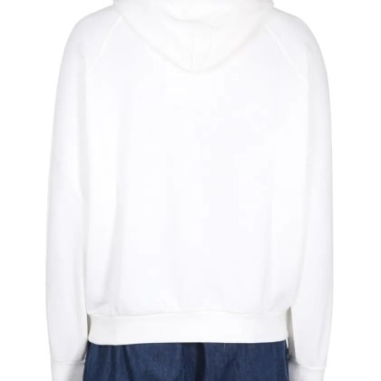 Sunnei - White Drawstring Hood Sweatshirt - Größe M - weiß – Bild 3