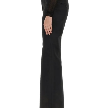 Givenchy - High-Waisted Flare Fit Pants - Größe 36 - schwarz – Bild 2