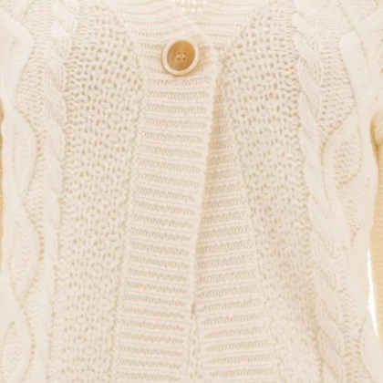 Rakki' - Cropped Merino Wool Cardigan - Größe 44 - beige – Bild 3