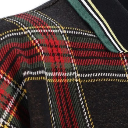 Vivienne Westwood - Multicolor Tartan Polo Shirt With Classic Collar - Größe L - bunt – Bild 3