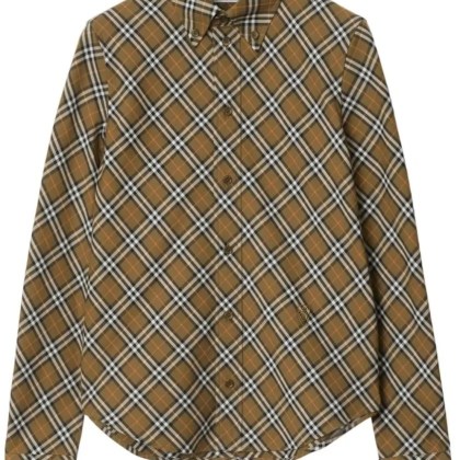 Burberry - Brown/Multicolour Cotton Check Shirt - Größe 6 - braun Burberry - Brown/Multicolour Cotton Check Shirt - Größe 6 - braun