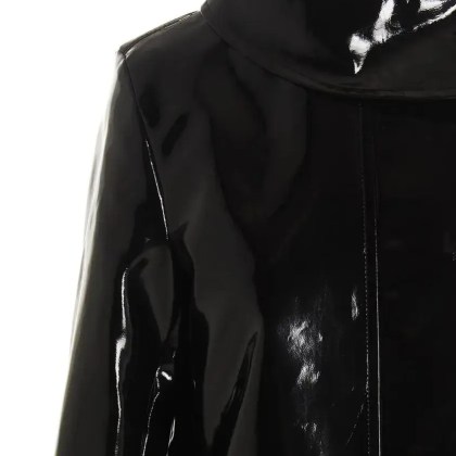 Raf Simons - Vinyl Trench Coat - Größe 36 - schwarz