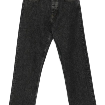 Sunflower - Classic Straight-Leg Black Cotton Jeans With Butto - Größe 30 - schwarz Sunflower - Classic Straight-Leg Black Cotton Jeans With Butto - Größe 30 - schwarz