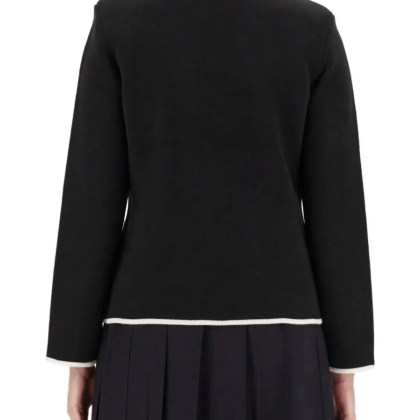 Thom Browne - Single-Breasted Collarless Jacket - Größe 42 - schwarz – Bild 3