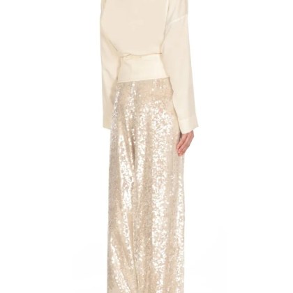 Philosophy Di Lorenzo Serafini - Ivory Shirt With Neckline - Größe 44 - beige – Bild 2