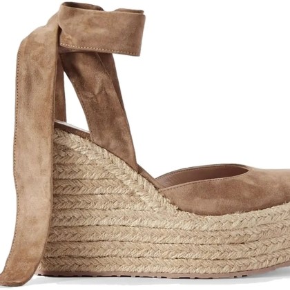 Gianvito Rossi - Gianvito Rossi Suede Wedge Espadrilles - Größe 40 - Gianvito Rossi - Gianvito Rossi Suede Wedge Espadrilles - Größe 40 -