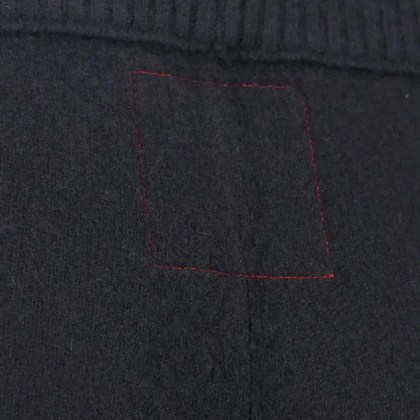 Uma Wang - Wide-Leg Trousers With High Ribbed Waistband - Größe S - schwarz – Bild 3