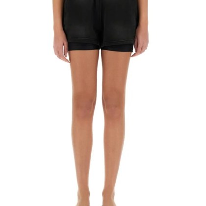 T by Alexander Wang - Black Shorts With Subtle Logo Detail - Größe S - schwarz T by Alexander Wang - Black Shorts With Subtle Logo Detail - Größe S - schwarz