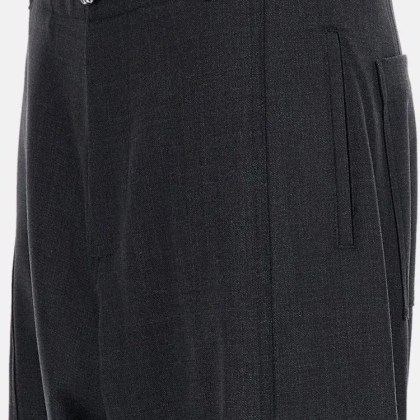 Plan C - Wide-Leg Virgin Wool Trousers - Größe 42 - grau – Bild 2