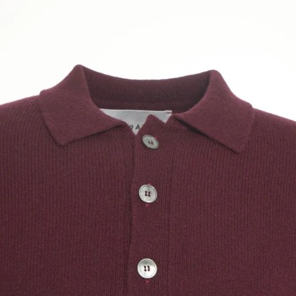 Amaranto - Pullover with polo collar - Größe XL - orange – Bild 3