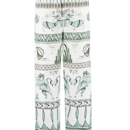 Fabiana Filippi - Silk Trousers With Straight Leg - Größe S - weiß Fabiana Filippi - Silk Trousers With Straight Leg - Größe S - weiß