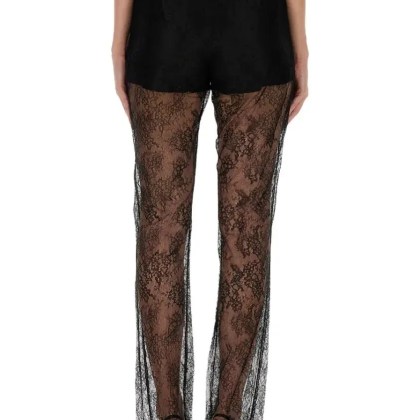 Nina Ricci - Lace Pants - Größe 38 - schwarz – Bild 3