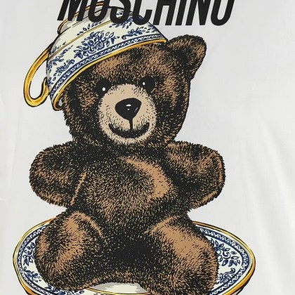 Moschino - Teddy' T-Shirt - Größe S - weiß – Bild 2