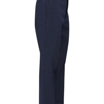 Cruna - Navy Mid-Rise Straight-Leg Trousers With Tailored - Größe 52 - blau – Bild 4