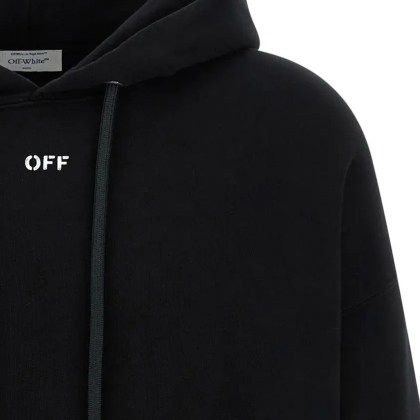 Off-White - 'Brush Arrow Skate' Hoodie - Größe S - schwarz – Bild 3