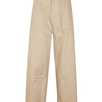 Yohji Yamamoto - Wide-Leg Pants With High Waist And Utility Pockets - Größe 2 - beige Yohji Yamamoto - Wide-Leg Pants With High Waist And Utility Pockets - Größe 2 - beige