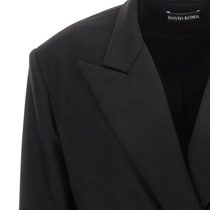 David Koma - 'Tailored Tuxedo' Blazer - Größe 8 - schwarz – Bild 3