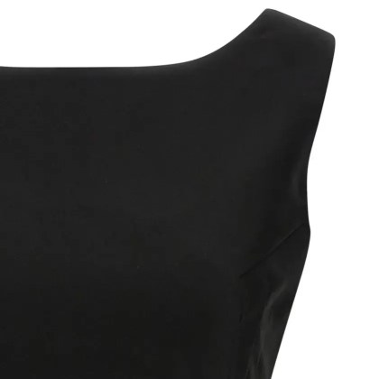 Magda Butrym - Hourglass Black Top With 3D Floral Details - Größe 38 - schwarz – Bild 3