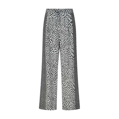 Lala Berlin - Weite Stoffhose Pablo mit Muster - Größe M - weiß Lala Berlin - Weite Stoffhose Pablo mit Muster - Größe M - weiß
