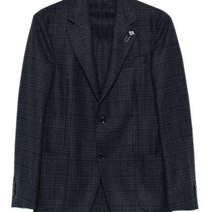 Lardini - Dark Checkered Men%27s Blazer - Größe 50 - bunt Lardini - Dark Checkered Men%27s Blazer - Größe 50 - bunt