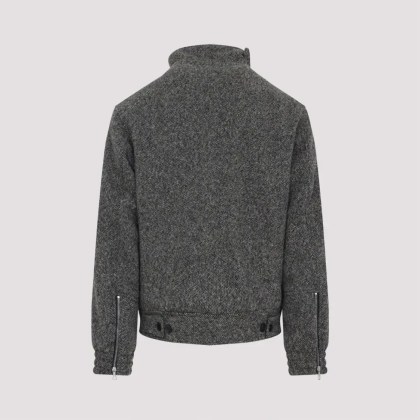 Dries Van Noten - Textured Wool Blend Jacket - Größe S - grau – Bild 3