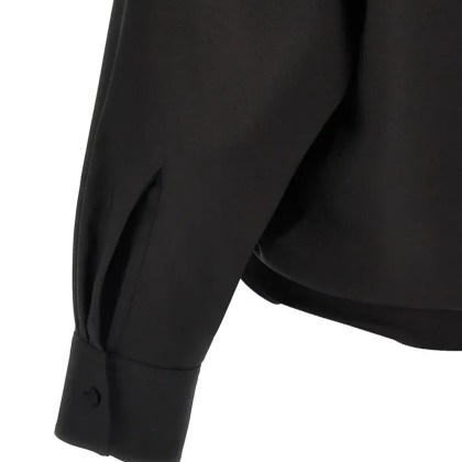 Valentino Garavani - Valentino Techno Light Wool Shirt - Größe 36 - schwarz – Bild 2