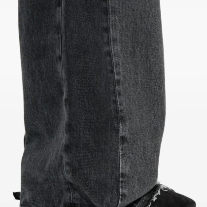 Stella McCartney - Black And Grey Denim Jeans - Größe 27 - grau – Bild 4