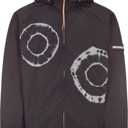 Aries - Tie-Dye Windcheater Jacket - Größe M - schwarz Aries - Tie-Dye Windcheater Jacket - Größe M - schwarz
