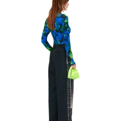 Stine Goya - Ciara Black Wide Leg Pants With Rhinestones - Größe M - schwarz – Bild 3