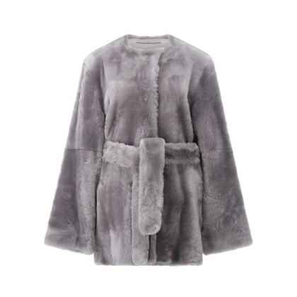 TOTEME - Mantel aus Lammfell - Größe 36 - grau TOTEME - Mantel aus Lammfell - Größe 36 - grau