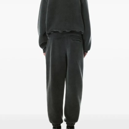 Alexander Wang - Dropped Shoulder Crew Neck Sweatshirt With Logo Pr - Größe S - schwarz – Bild 2