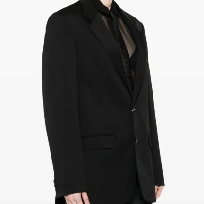 MM6 Maison Margiela - Single-Breasted Blazer - Größe 44 - schwarz – Bild 4