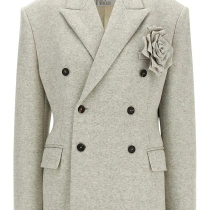 Giuseppe Di Morabito - Double-Breasted Oversized Blazer With Removable Ro - Größe 40 - beige Giuseppe Di Morabito - Double-Breasted Oversized Blazer With Removable Ro - Größe 40 - beige