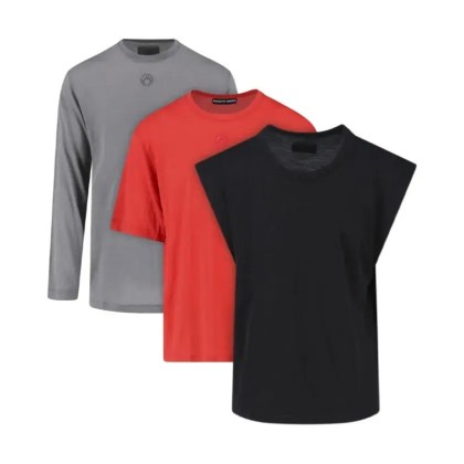 Marine Serre - 2-Piece T-Shirt & Tank Top Set – Grey/Red/Black - Größe M - grau Marine Serre - 2-Piece T-Shirt & Tank Top Set – Grey/Red/Black - Größe M - grau