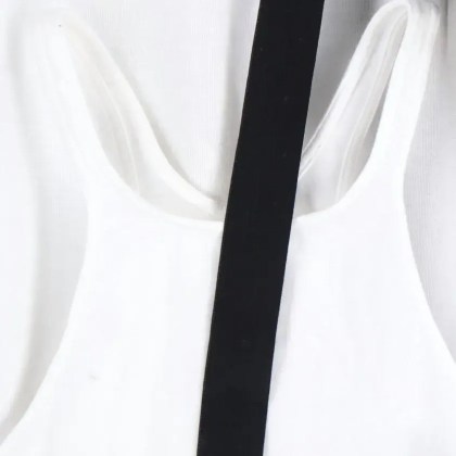 Drkshdw - White Cotton "Racer" Tank Top - Größe S - weiß – Bild 2