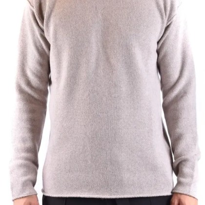 Isabel Benenato - Beige Cashmere-Wool Blend Knit Sweater - Größe XL - grau Isabel Benenato - Beige Cashmere-Wool Blend Knit Sweater - Größe XL - grau