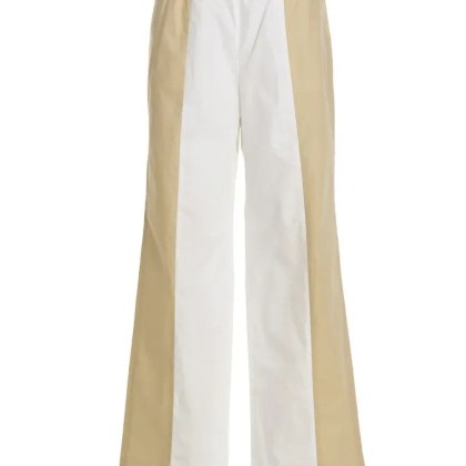 Fabiana Filippi - Loose Leg Two-Color Pants - Größe 40 - weiß Fabiana Filippi - Loose Leg Two-Color Pants - Größe 40 - weiß