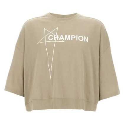 Rick Owens - Cropped Cotton T-Shirt - Größe M - beige Rick Owens - Cropped Cotton T-Shirt - Größe M - beige