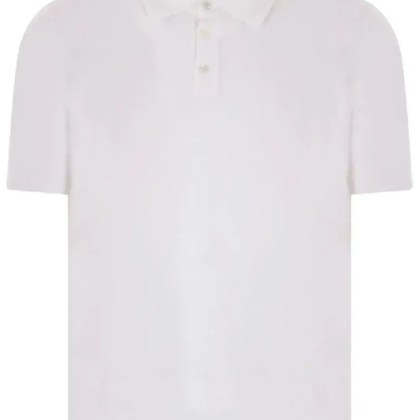 Roberto Collina - Short-Sleeved Polo With Classic Collar - Größe 52 - weiß Roberto Collina - Short-Sleeved Polo With Classic Collar - Größe 52 - weiß