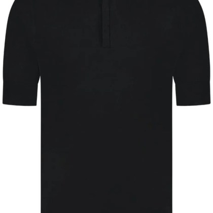 AEDEN - Nicko Knit Polo Black - Größe S - schwarz AEDEN - Nicko Knit Polo Black - Größe S - schwarz