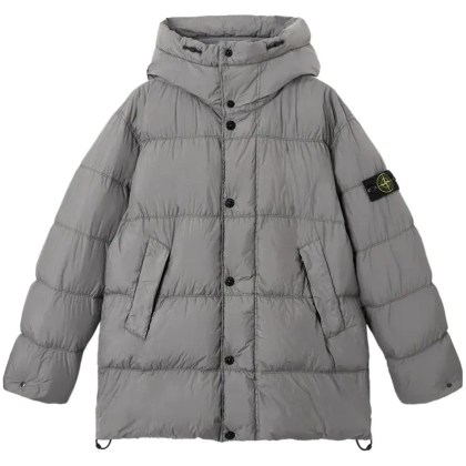 Stone Island - High-Collar Puffer Jacket - Größe XL - grau Stone Island - High-Collar Puffer Jacket - Größe XL - grau