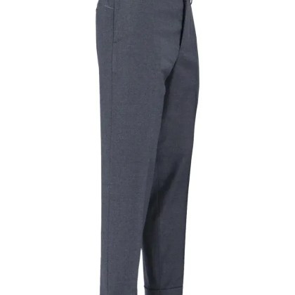 Cruna - Mid-Rise Grey Wool Trousers With Tailored Finish - Größe 50 - grau – Bild 4